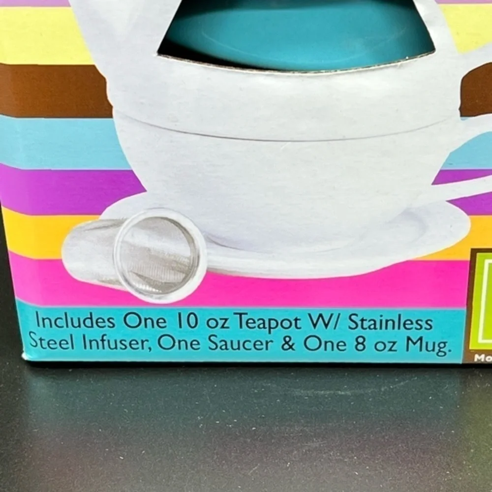 NWOT Blue Tea for one cup new in open box